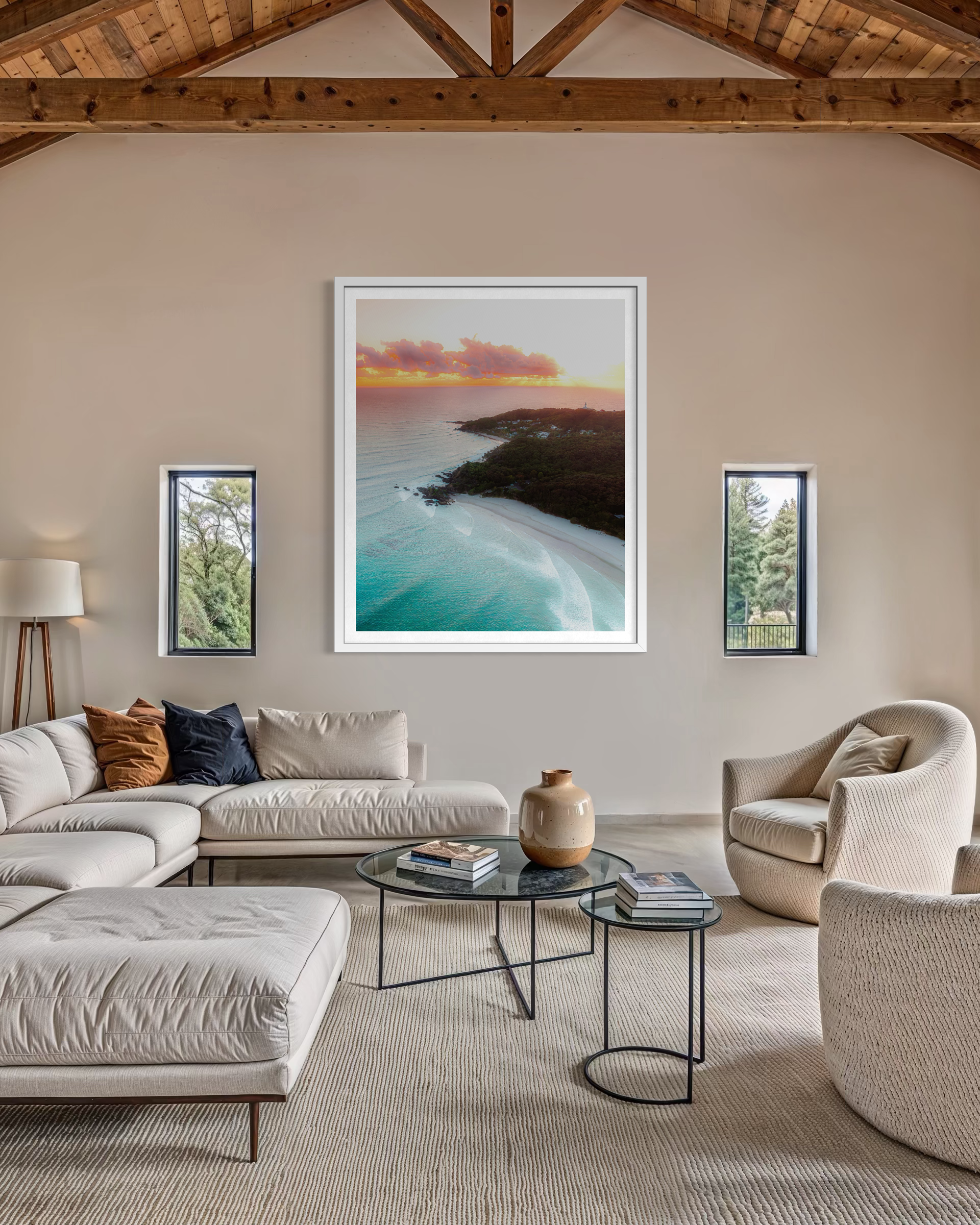 Pastels From the Pass framed print — fine art ocean photography by Saxon Kent, The Pass Byron Bay