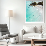Down the Line framed print — fine art ocean photography by Saxon Kent, The Pass Byron Bay