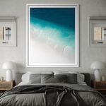 Lines framed print — fine art ocean photography by Saxon Kent, The Pass Byron Bay