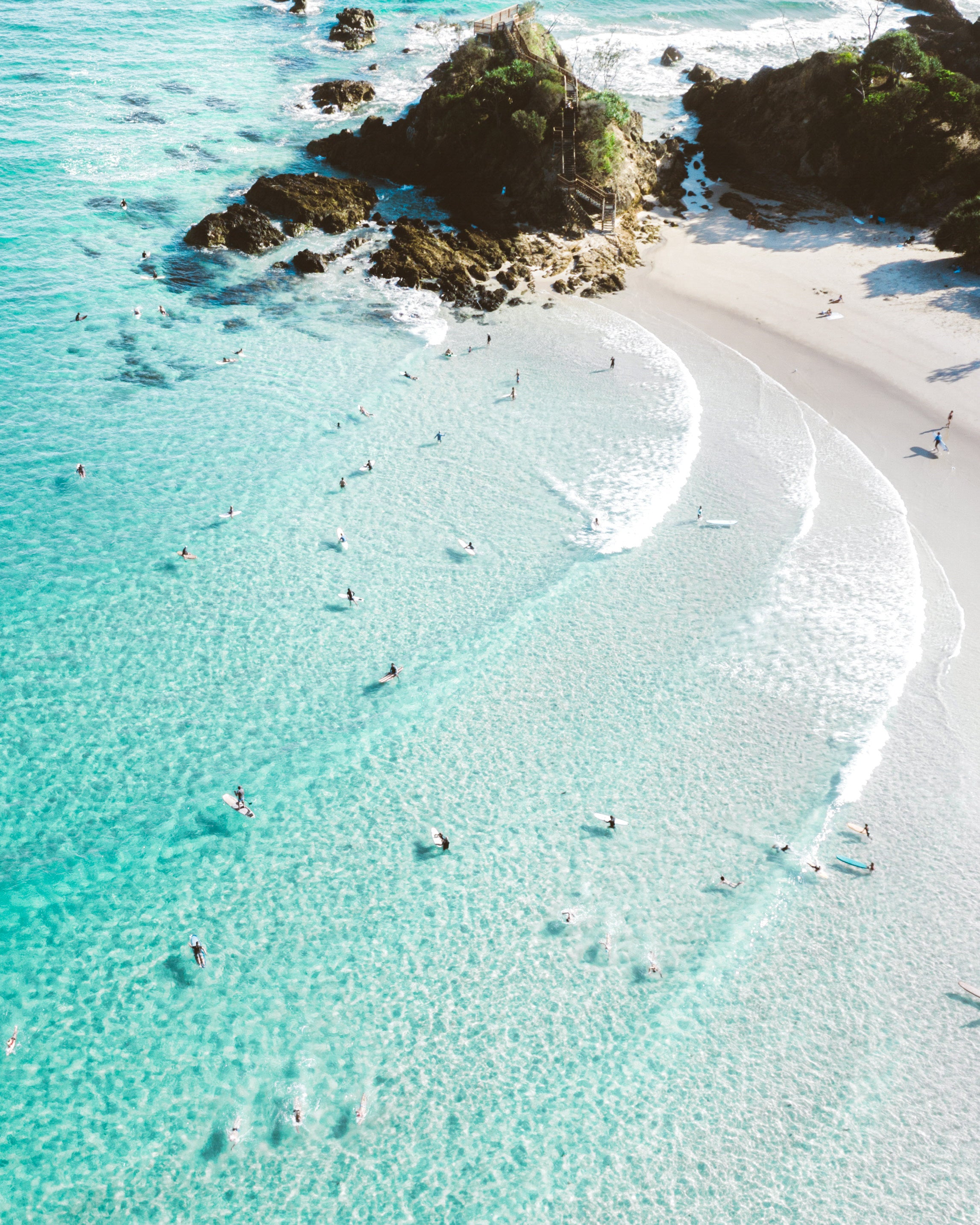 Down the Line — fine art ocean print by Saxon Kent, The Pass Byron Bay coastal wall art