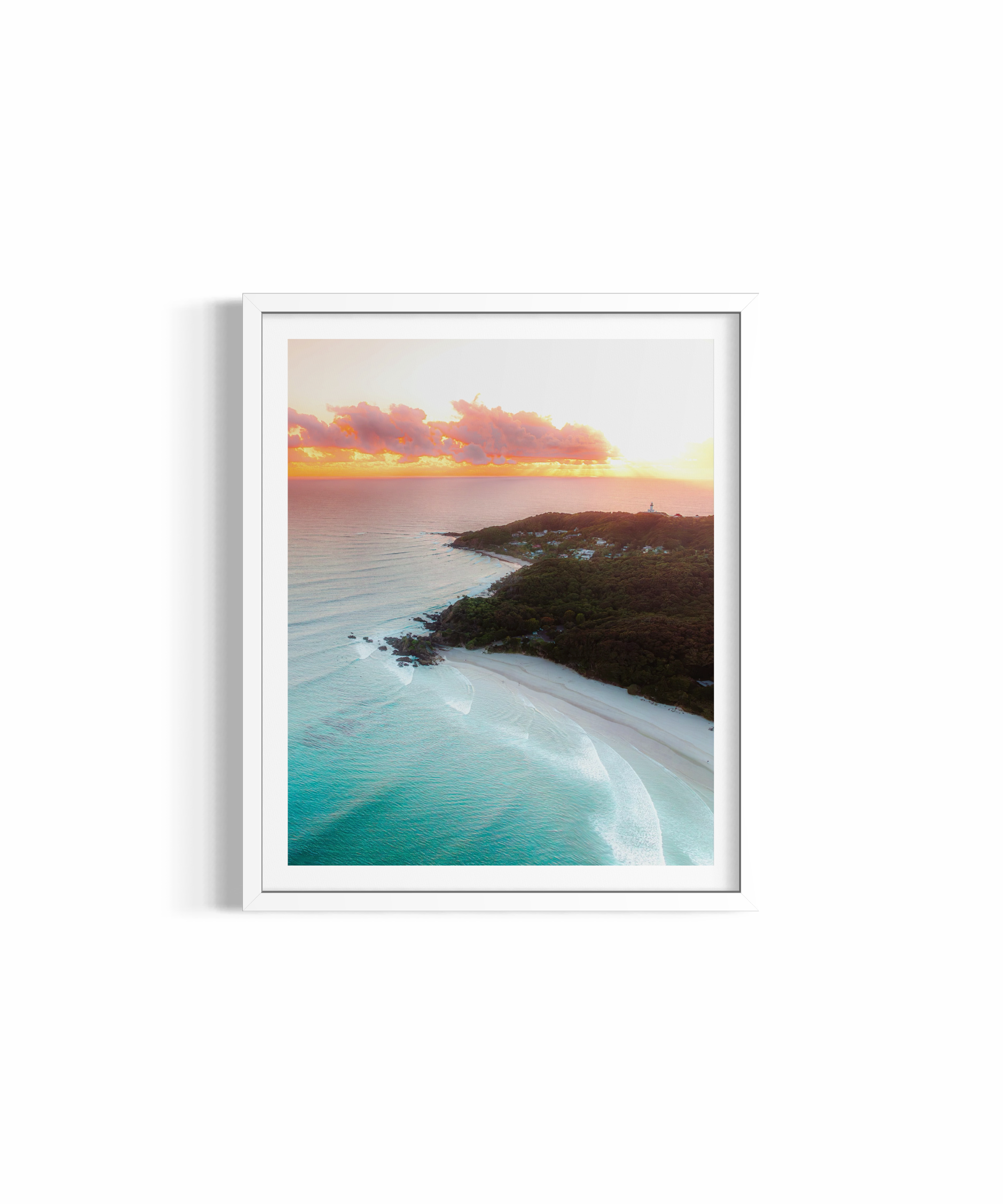 Pastels From the Pass rolled print — ocean photography wall art by Saxon Kent, The Pass Byron Bay