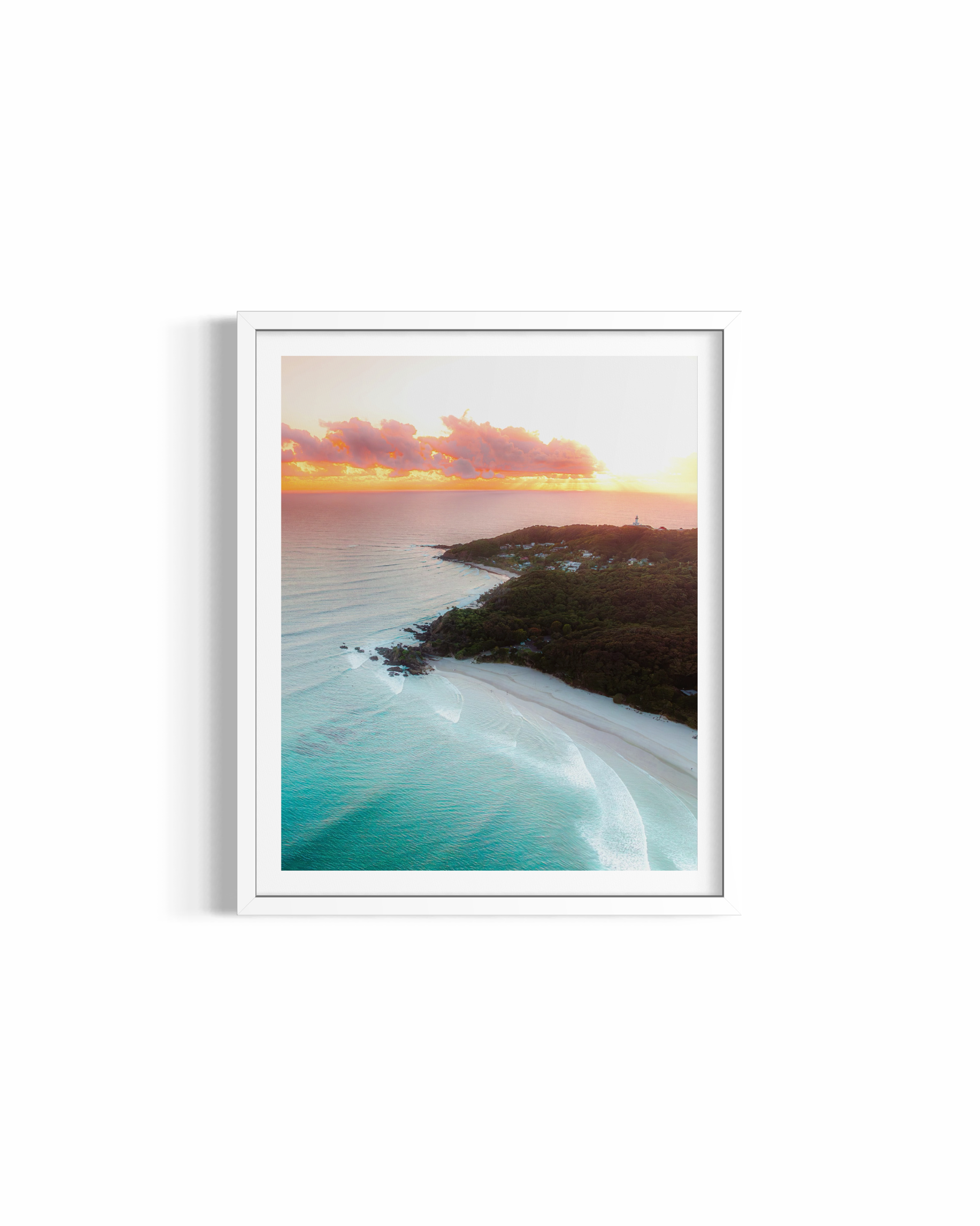 Pastels From the Pass rolled print — ocean photography wall art by Saxon Kent, The Pass Byron Bay