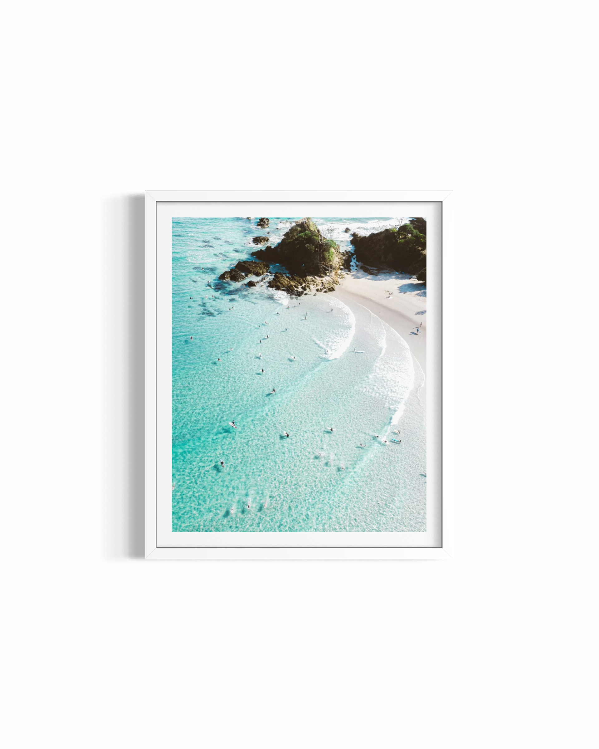 Down the Line rolled print — ocean photography wall art by Saxon Kent, The Pass Byron Bay