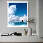 Attract framed print — fine art ocean photography by Saxon Kent, Wategos Beach Byron Bay