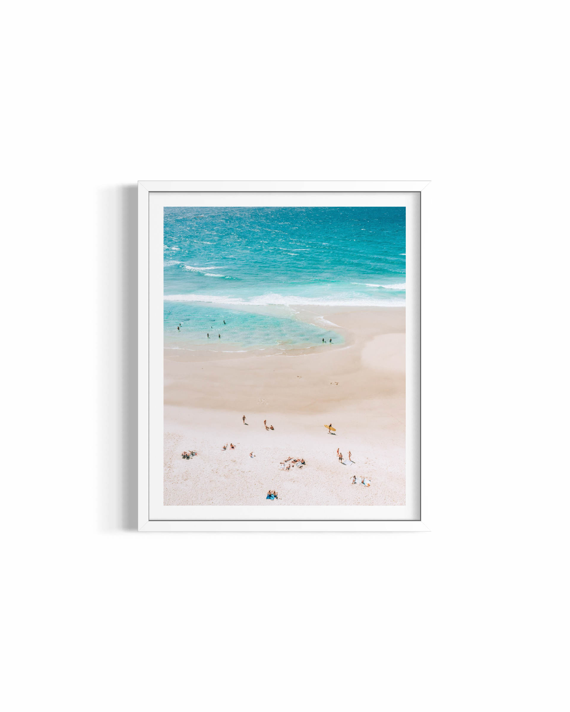 Summer Lagoon rolled print — ocean photography wall art by Saxon Kent, Wategos Beach Byron Bay