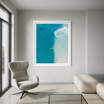 Split framed print — fine art coastal photography by Saxon Kent, Wategos Byron Bay
