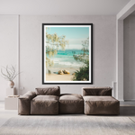 A Pocket of Paradise framed print — fine art ocean photography by Saxon Kent, Wategos Beach Byron Bay