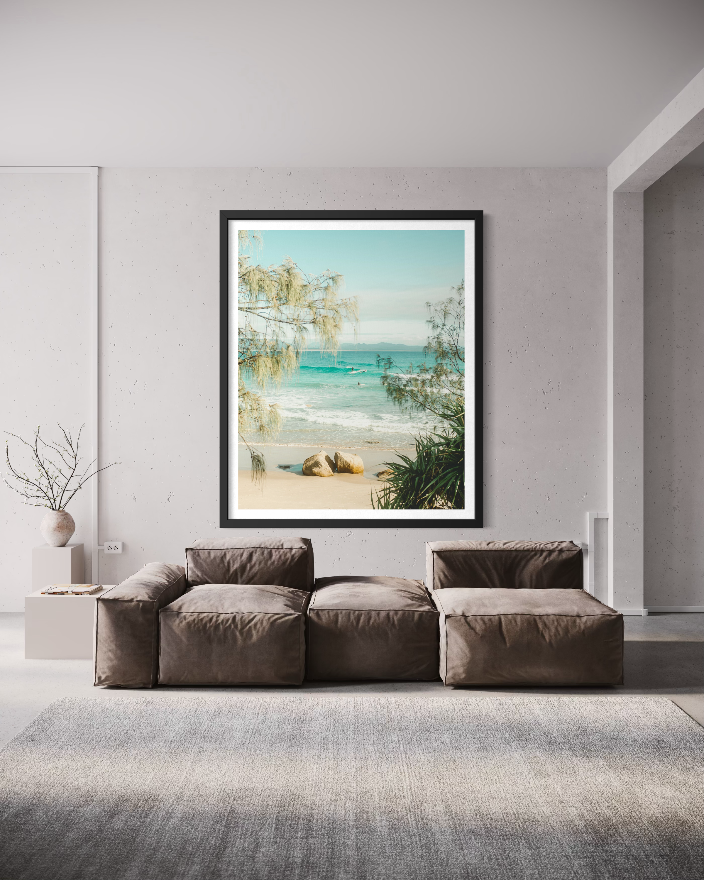 A Pocket of Paradise framed print — fine art ocean photography by Saxon Kent, Wategos Beach Byron Bay