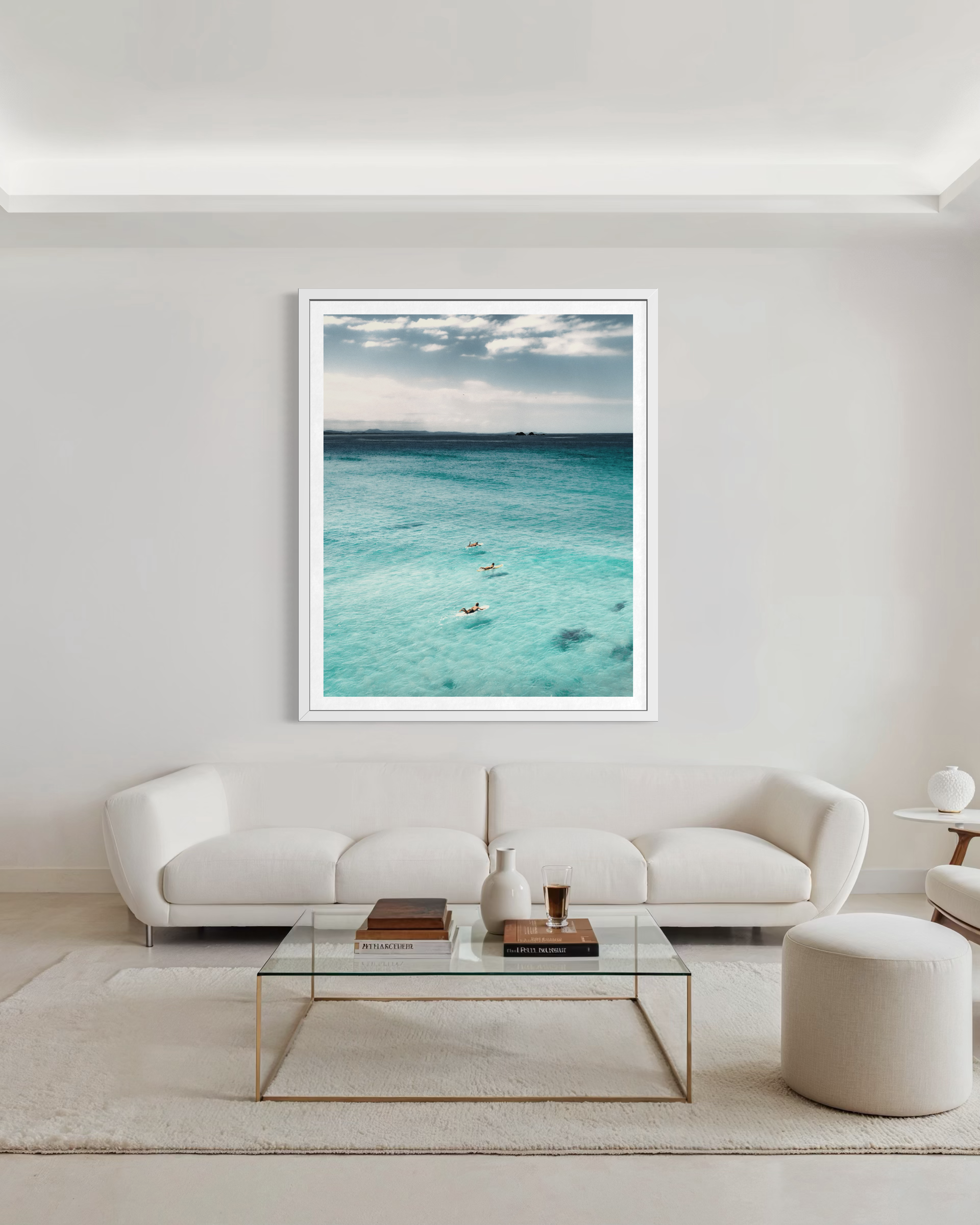 Journey framed print — fine art ocean photography by Saxon Kent, Wategos Beach Byron Bay