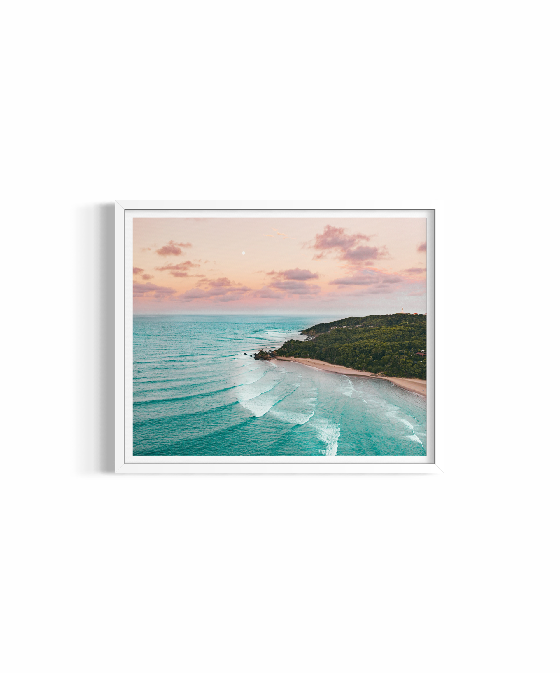A Sunset Dream rolled print — ocean photography wall art by Saxon Kent, The Pass Byron Bay