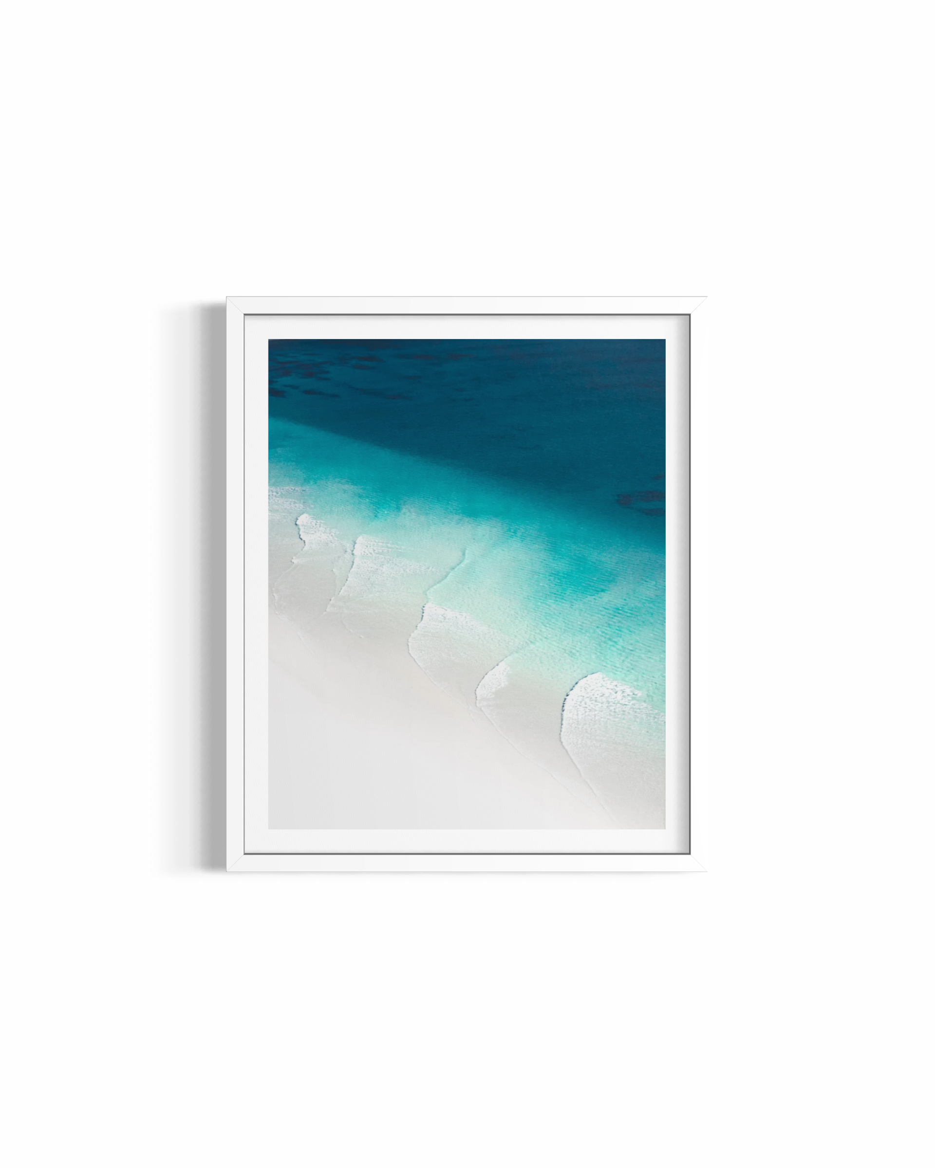 Lines rolled print — ocean photography wall art by Saxon Kent, The Pass Byron Bay