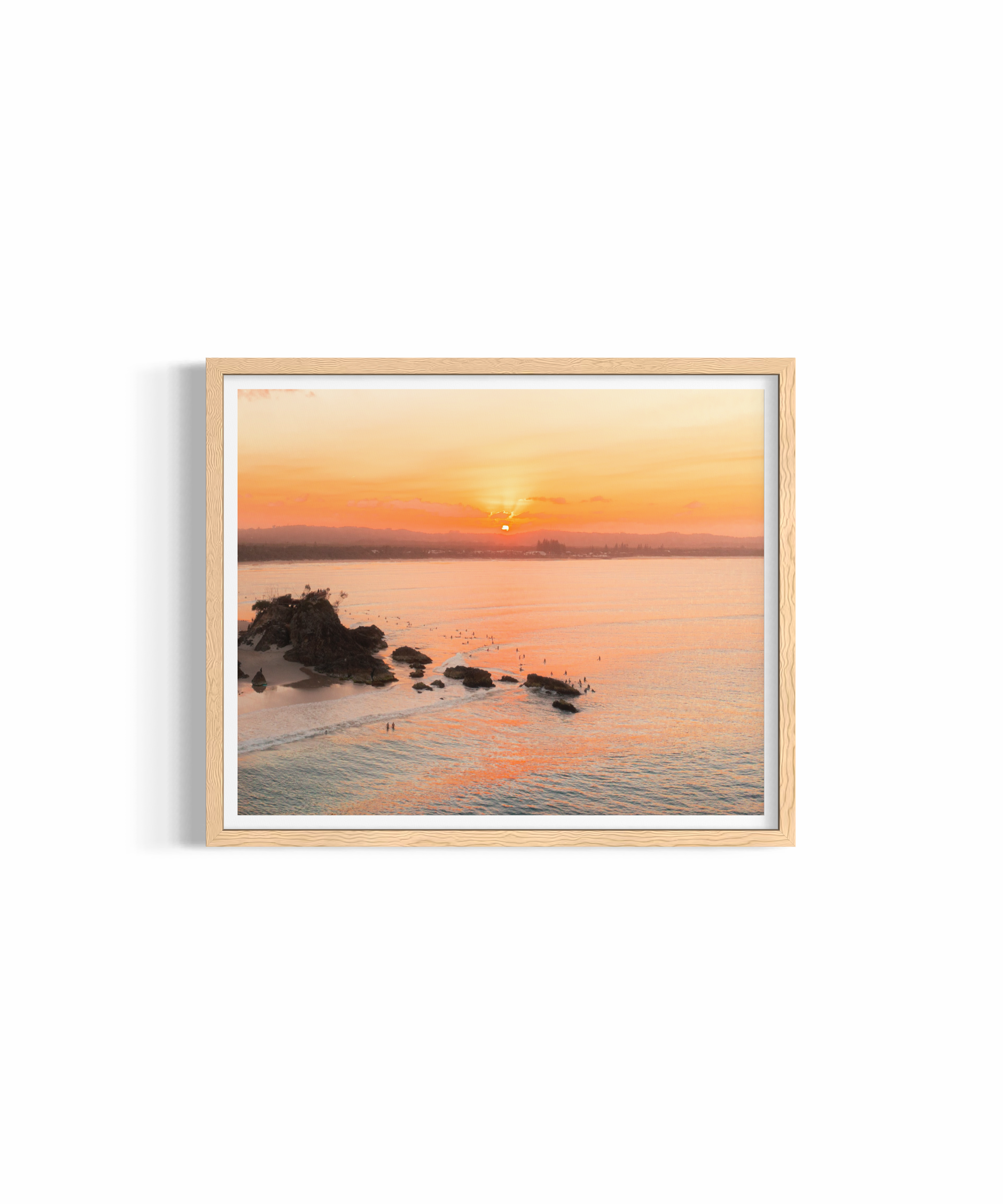 Sundown — fine art sunset photography by Saxon Kent, The Pass Byron Bay coastal wall art