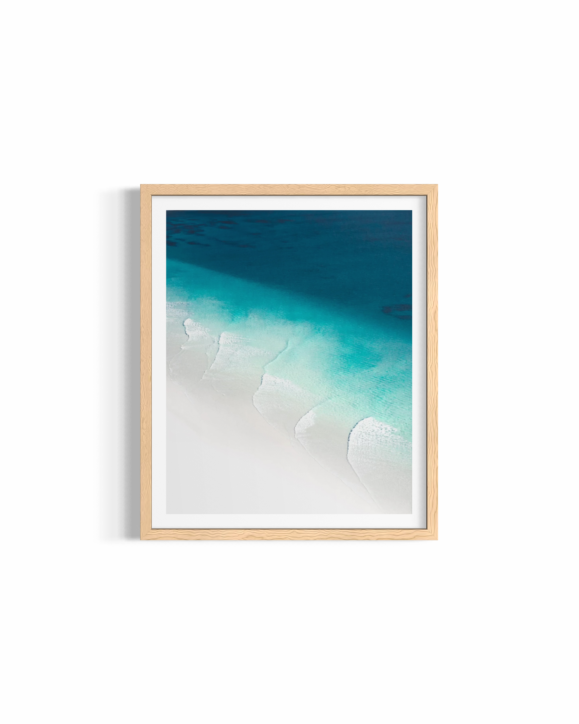 Lines — fine art aerial photography by Saxon Kent, The Pass Byron Bay coastal wall art