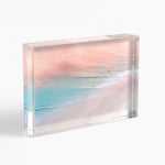 Velvet acrylic block — fine art sunset photography by Saxon Kent, The Pass Byron Bay