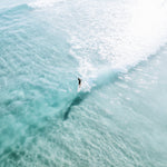Single Fin rolled print — ocean photography wall art by Saxon Kent, Wategos Beach Byron Bay