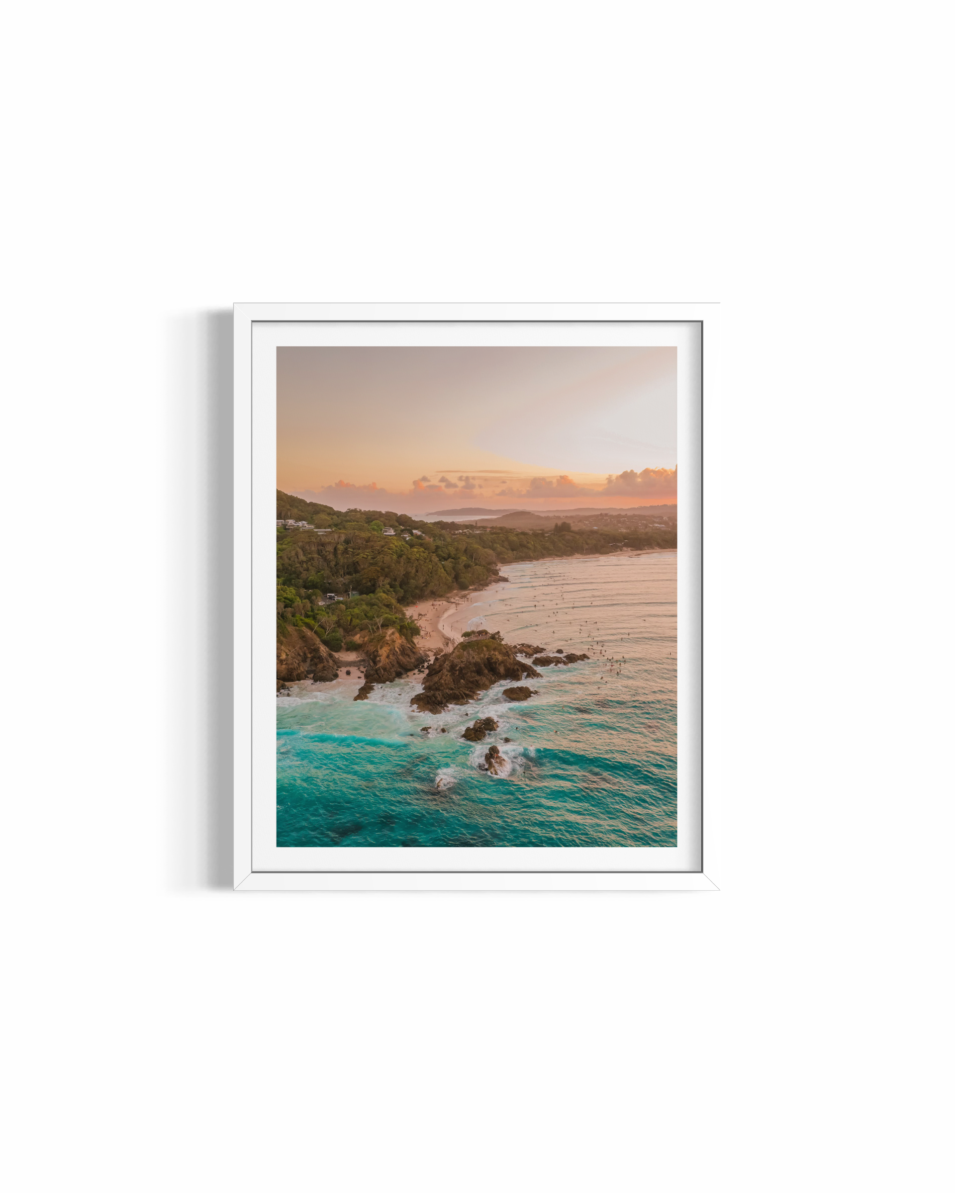 A Classic — fine art golden hour photography by Saxon Kent, The Pass Byron Bay coastal wall art