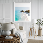 Morning Glow framed print — fine art ocean photography by Saxon Kent, The Pass Byron Bay