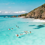Social Surfers — fine art ocean print by Saxon Kent, Byron Bay coastal wall art