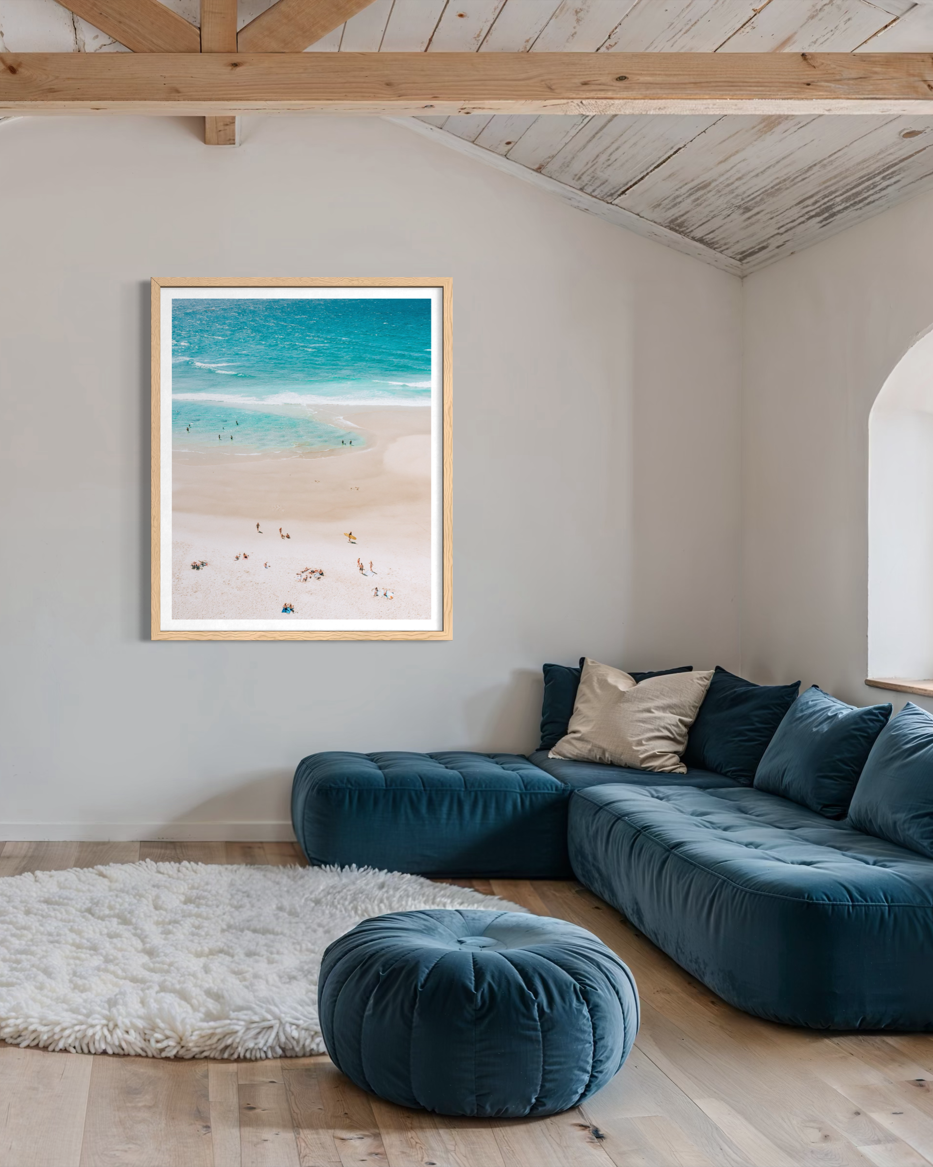 Summer Lagoon framed print — fine art ocean photography by Saxon Kent, Wategos Beach Byron Bay