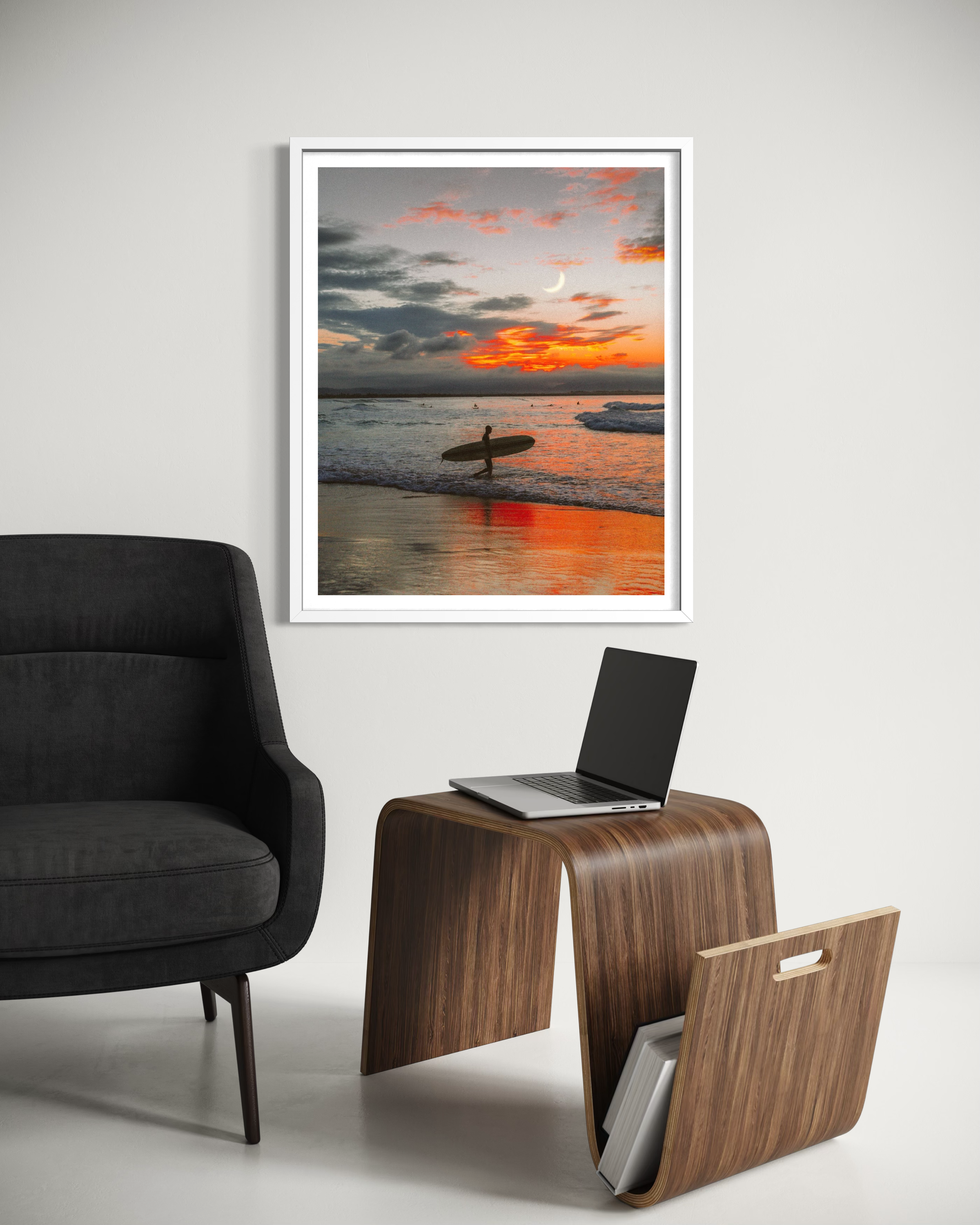 In My Mind framed print — fine art ocean photography by Saxon Kent, Wategos Beach Byron Bay