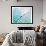 Single Fin framed print — fine art ocean photography by Saxon Kent, Wategos Beach Byron Bay