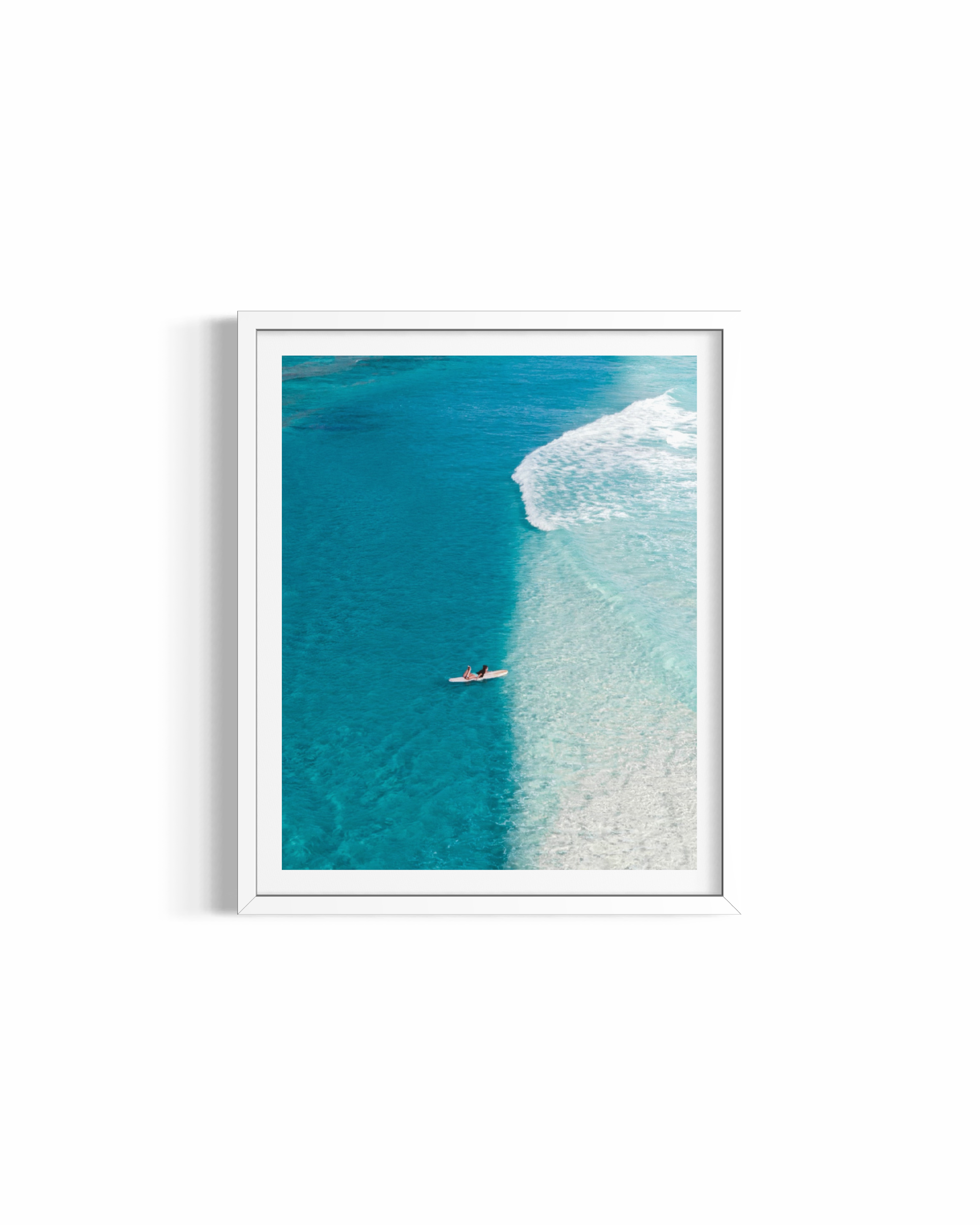 Split rolled print — ocean photography wall art by Saxon Kent, Byron Bay