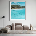 Wategos Dolphins framed print — fine art dolphin photography by Saxon Kent, Wategos Beach Byron Bay