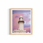 Byron Bay Lighthouse — fine art golden hour photography by Saxon Kent, Cape Byron coastal wall art
