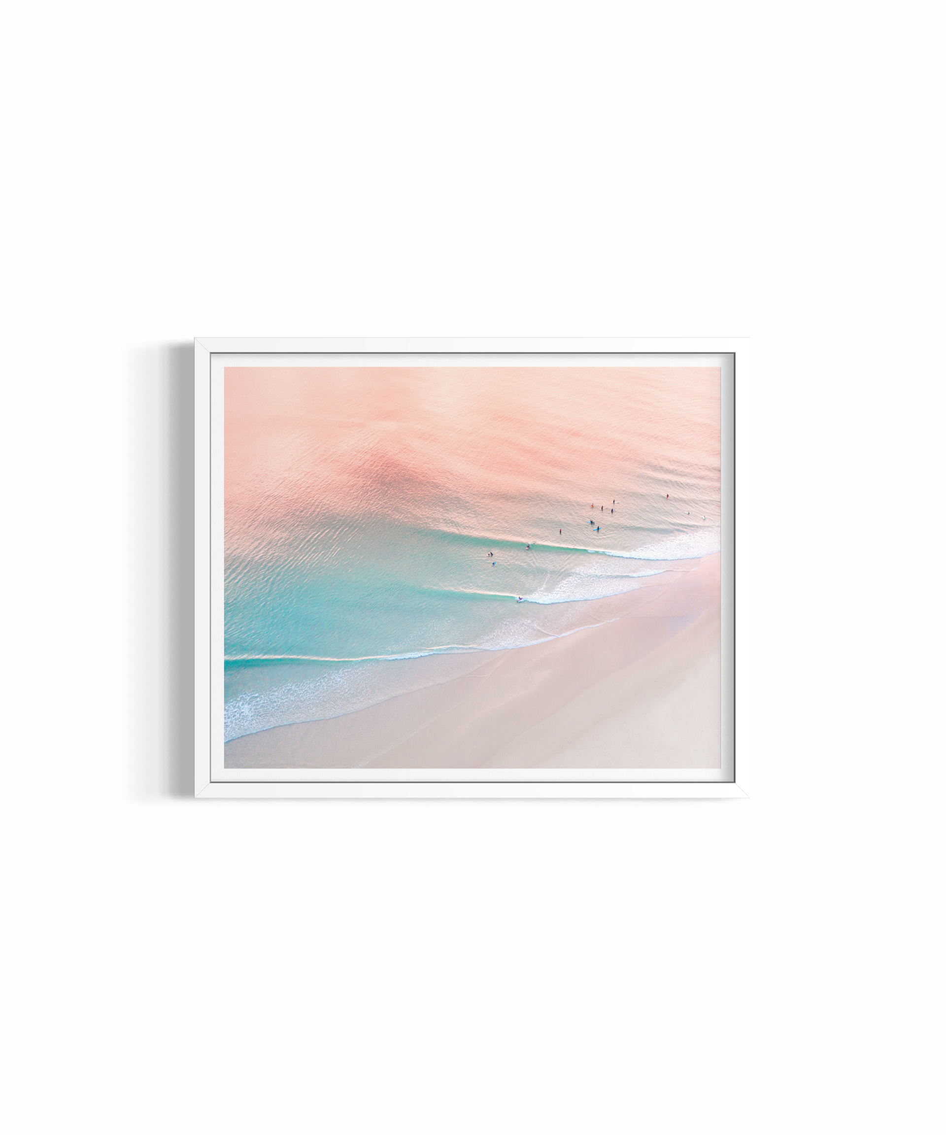 Velvet rolled print — ocean photography wall art by Saxon Kent, The Pass Byron Bay