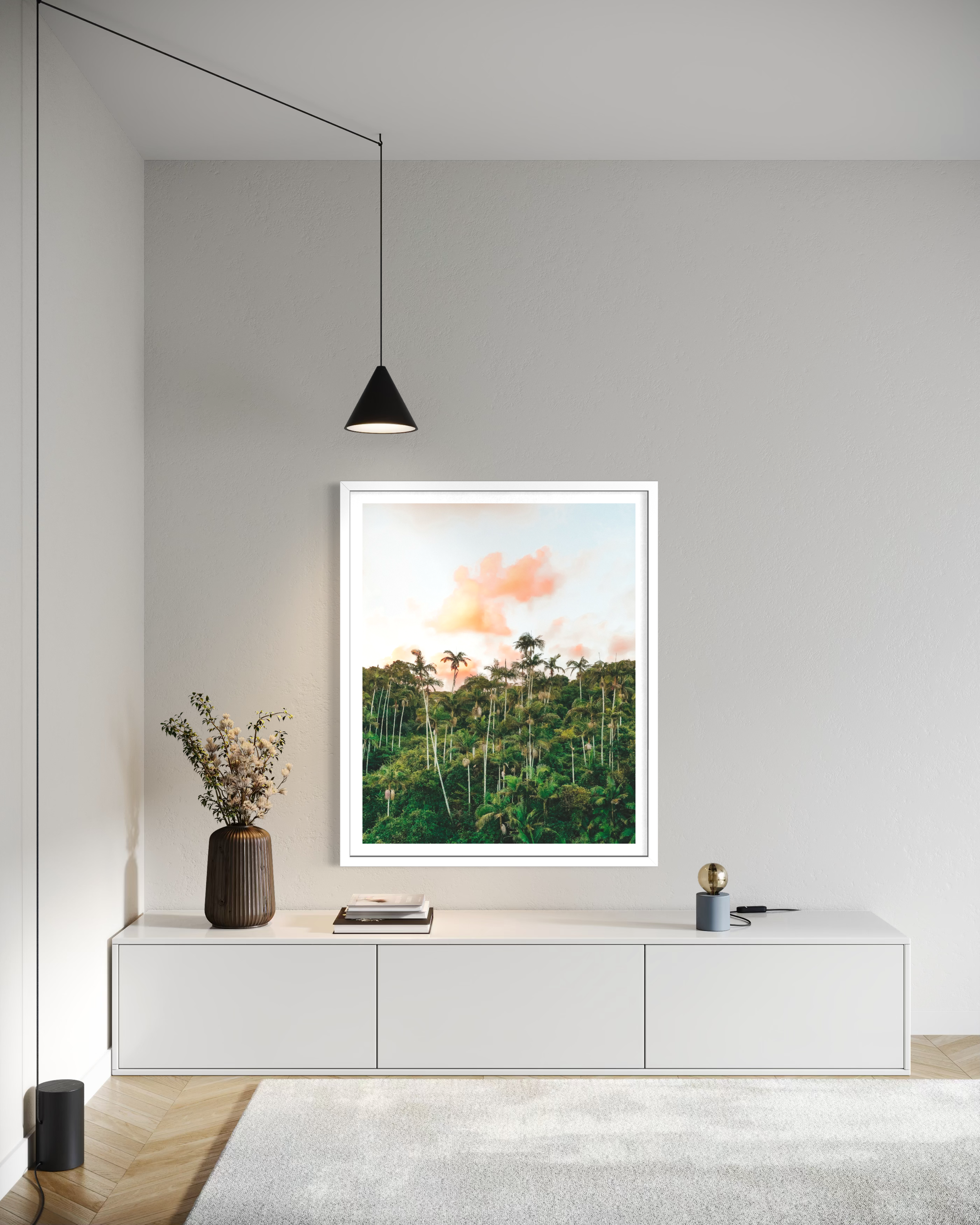 Palm Heaven framed print — fine art nature photography by Saxon Kent, Byron Bay hinterland