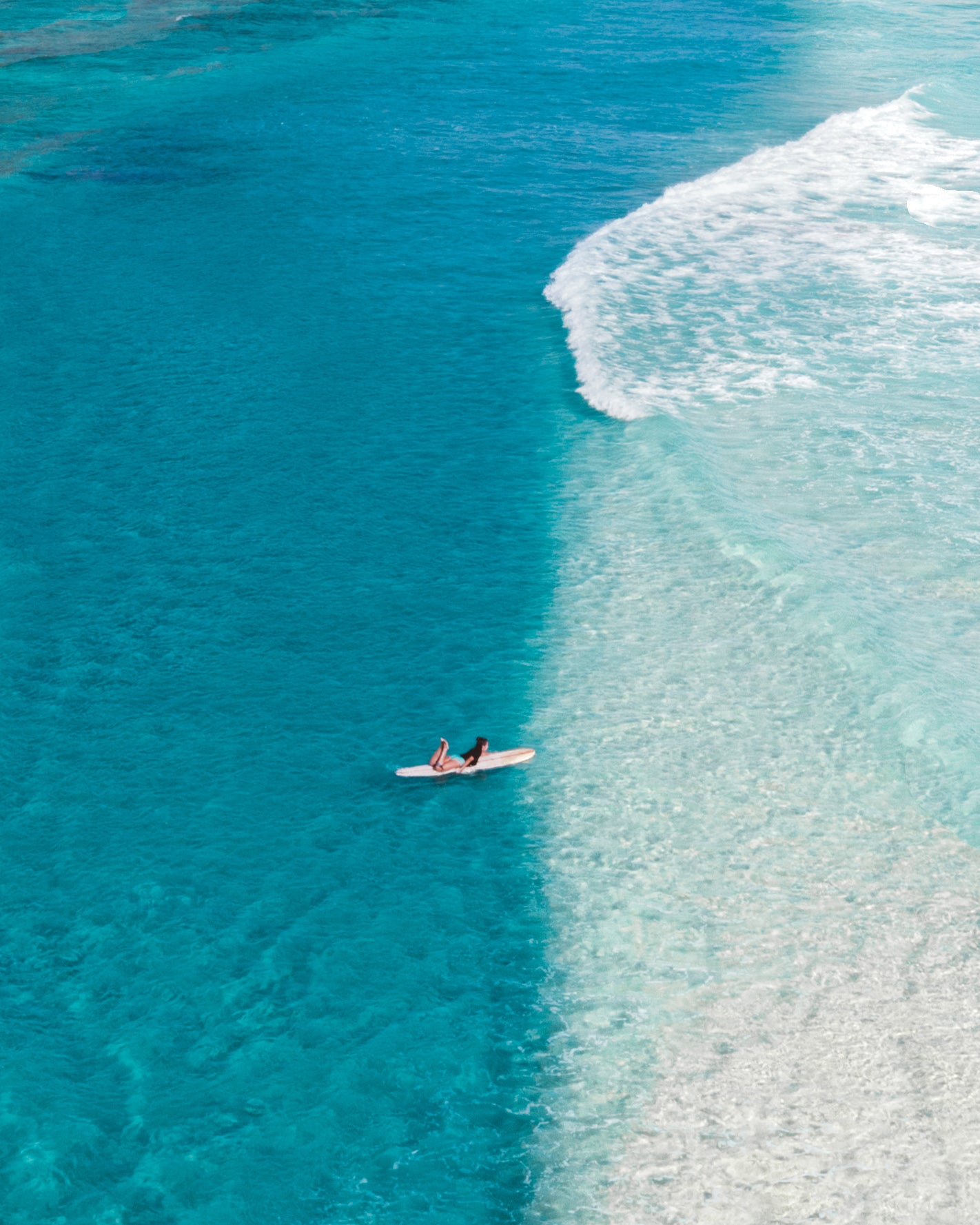 Split — fine art ocean print by Saxon Kent, Wategos Beach Byron Bay coastal wall art