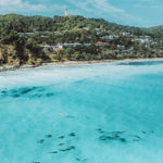 Wategos Dolphins — fine art ocean print by Saxon Kent, Wategos Beach Byron Bay coastal wall art