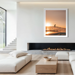 Golden Memories framed print — fine art ocean photography by Saxon Kent, Wategos Beach Byron Bay