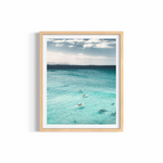 Journey — fine art aerial photography by Saxon Kent, Wategos Beach Byron Bay coastal wall art