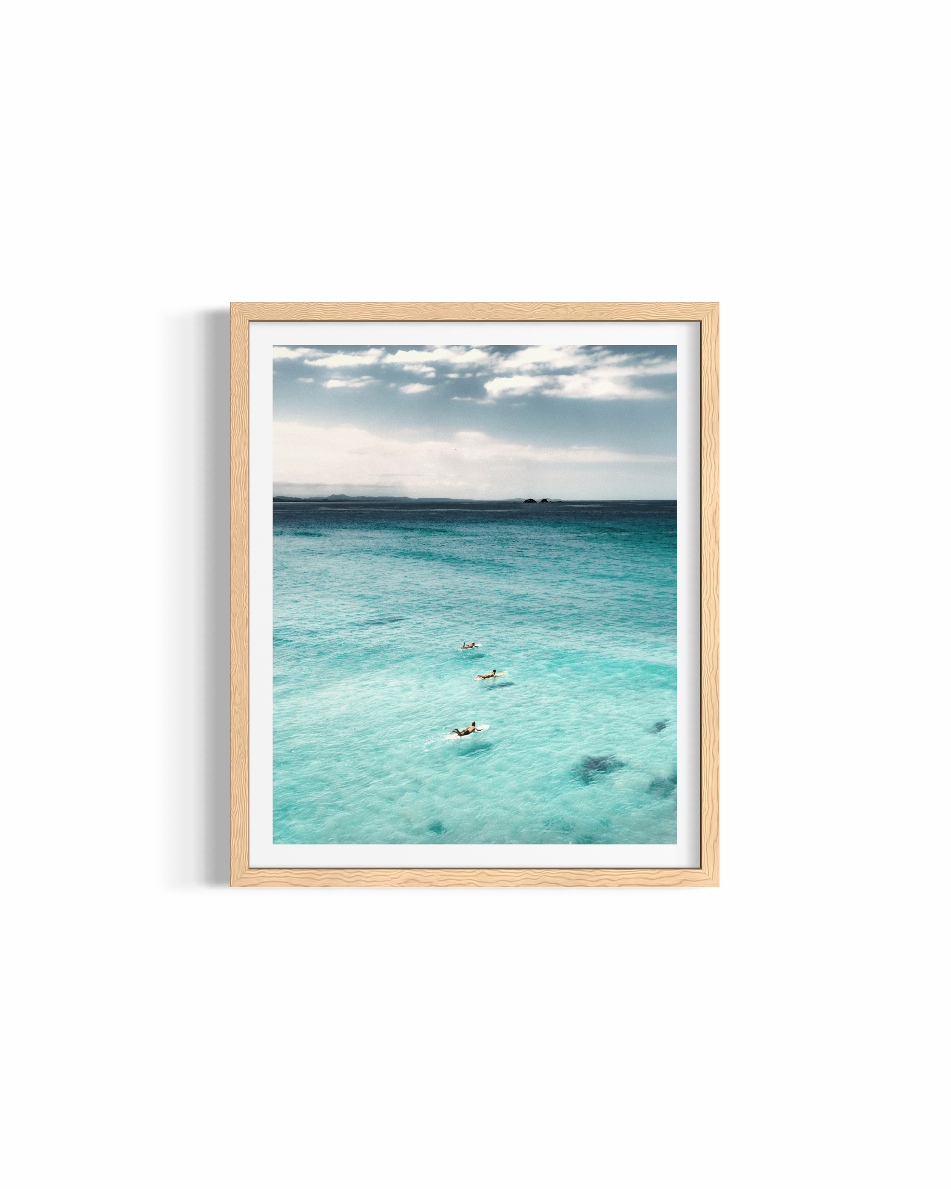 Journey — fine art aerial photography by Saxon Kent, Wategos Beach Byron Bay coastal wall art