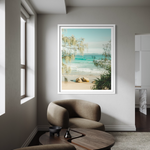 A Pocket of Paradise rolled print — ocean photography wall art by Saxon Kent, Wategos Beach Byron Bay