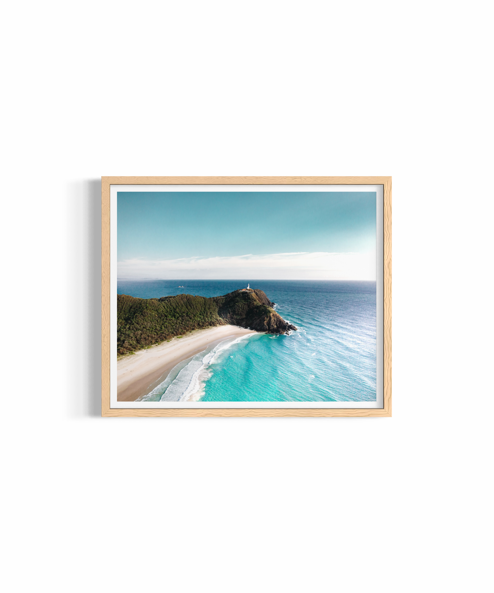 Tallow Glow — fine art aerial photography by Saxon Kent, Tallow Beach Byron Bay coastal wall art
