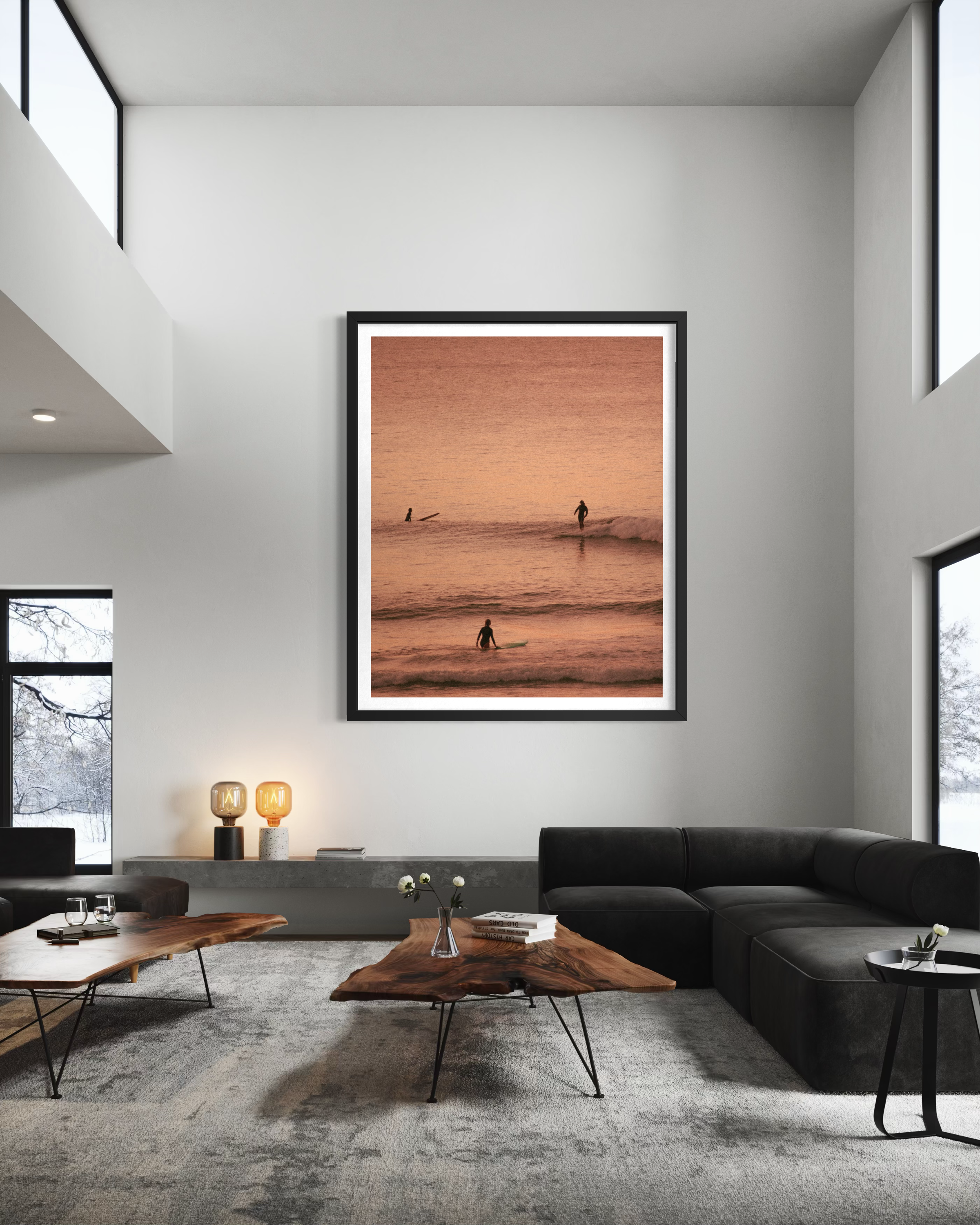 Different Perspectives framed print — fine art ocean photography by Saxon Kent, The Pass Byron Bay