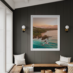 A Classic framed print — fine art ocean photography by Saxon Kent, The Pass Byron Bay
