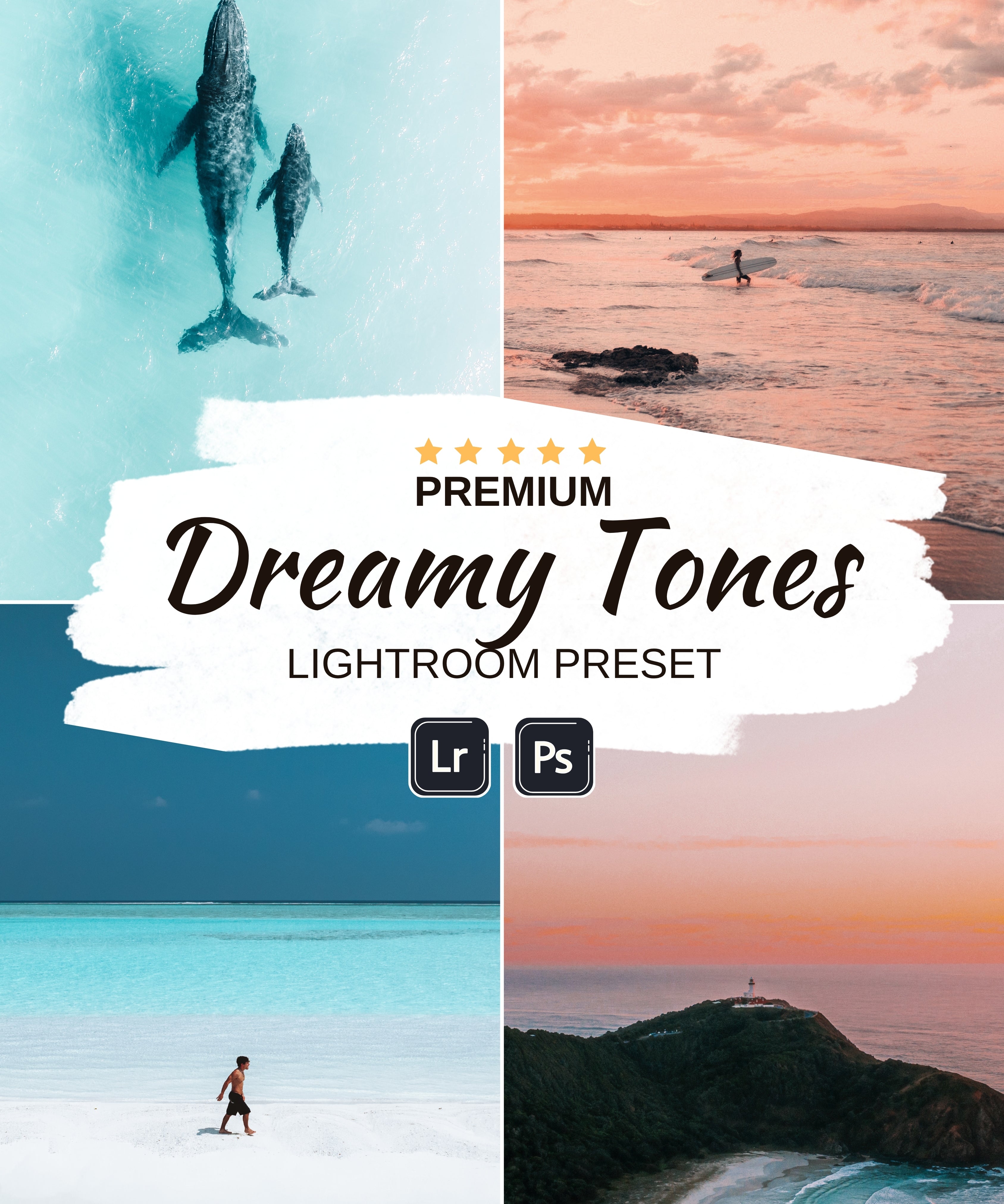 Dreamy Tones — 22 pastel Lightroom presets for coastal and ocean photography by Saxon Kent